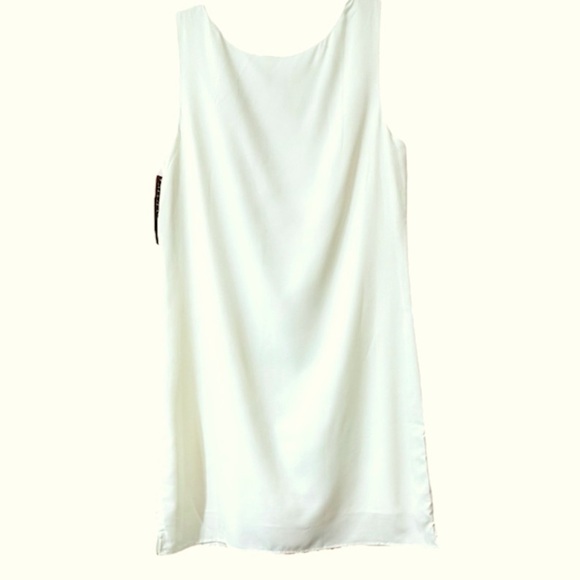 Merona Women Dress Sleeveless Floral Print 
Ivory White Lined Summer Size Medium - Picture 3 of 8